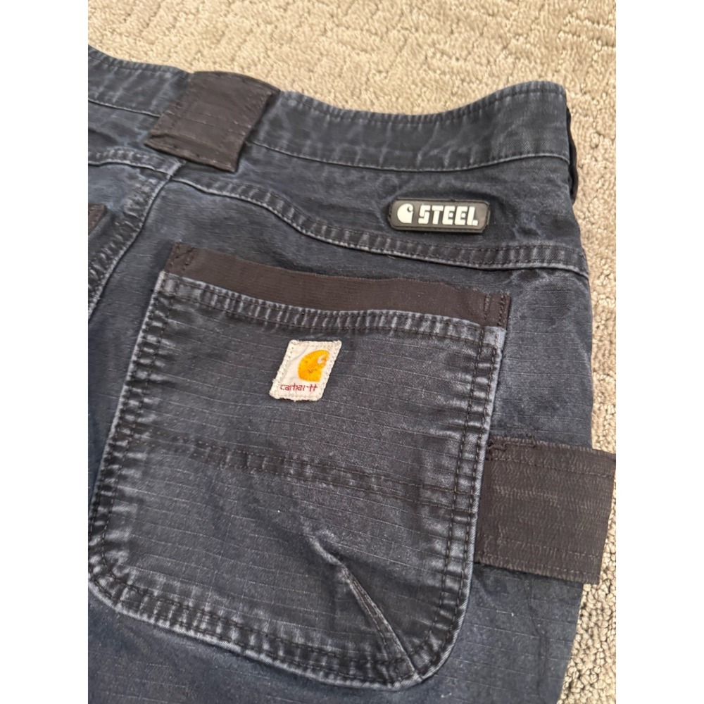 Carhartt Rugged Flex Steel Cargo Pants Size 30/32 Ripstop Double Knee (B1) - Picture 5 of 8